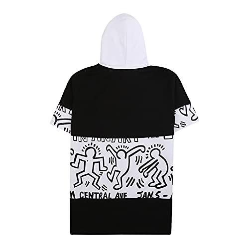 Image of V MART Boys Printed Cotton Single Jersey Hooded Neck T-Shirt