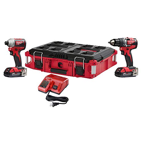 Milwaukee 2892-22Ctpo M18 Drill/Driver, Impact Driver, Packout Tool Box W/Batteries And Charger #TOP27