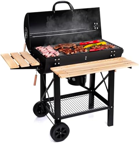 LEHMANN Barbecue Charbon de Bois avec Grille de Cuisson XL, avec ...