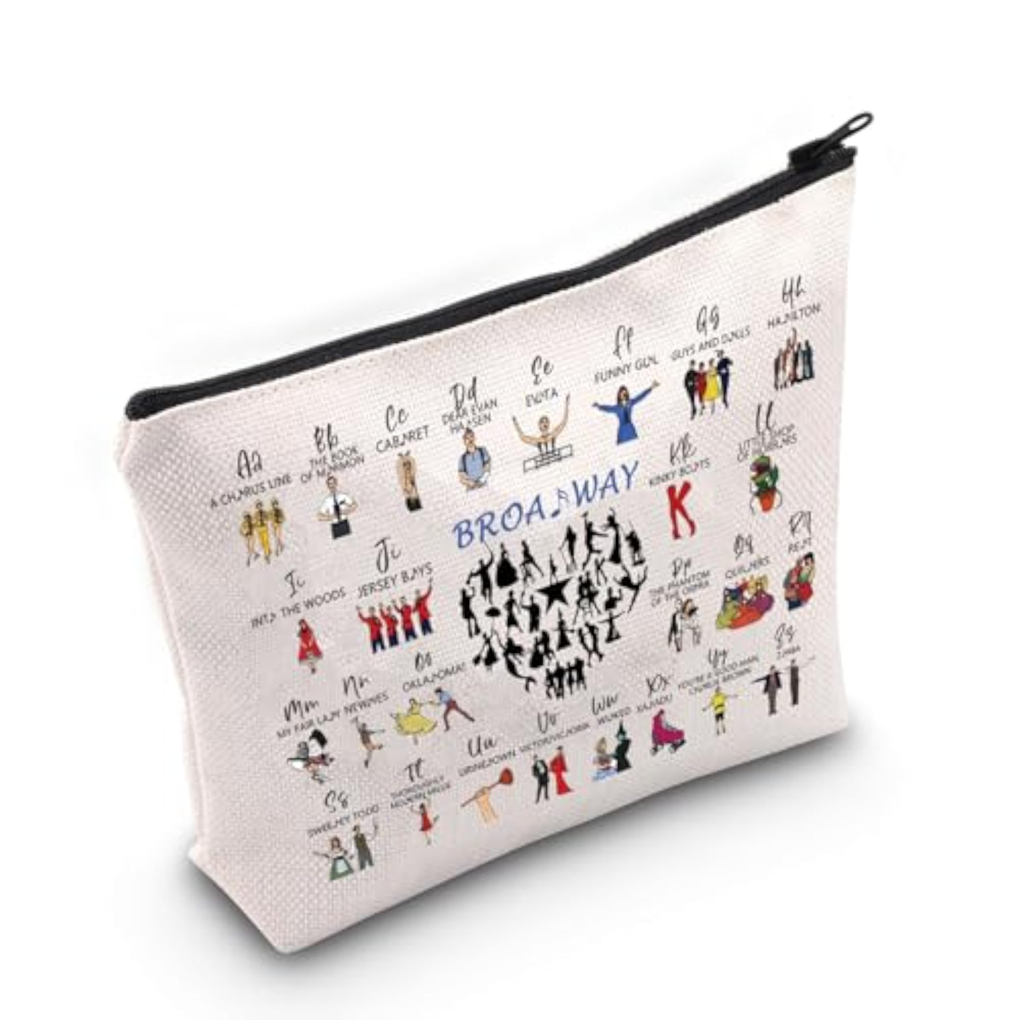Broadway Musical Lover Gift Makeup Bag