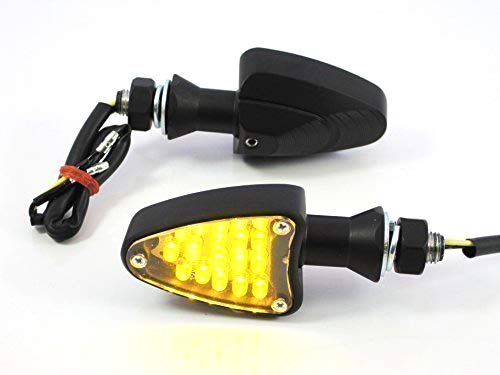 Alchemy Parts Black Motorcycle LED Indicators Turn Signals