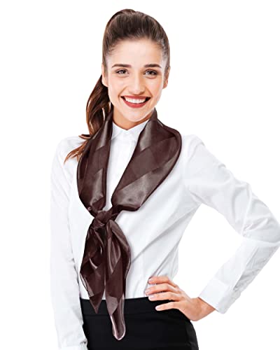 CBC Crown Women's Silk Feeling Solid Color Satin Striped 42