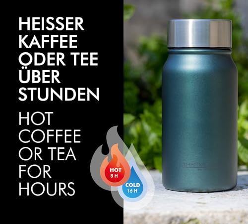 THERMOcafé by THERMOS TC DRINKING MUG moss green mat 0,35l, Thermobecher Edelstahl, Isolierbecher, Kaffeebecher to Go Thermo, auslaufsicher, 8h heiß & 16h kalt, spülmaschinenfest, BPA-frei 3