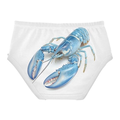 Watercolor Blue Lobster Toddler Girls's Underwear 2T 202c10012