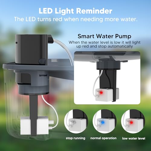 Kenida KEN-G10SMART-BGE Dog Water Fountain Wireless,2.1Gal/8L Large Dog Water Fountain Battery Operated, Dog Fountain Water Bowl With Sensor,Wireless Smart Pump,Timer,Bpa-Free,Ideal For Large Dogs,Multi-Pet Home thumb #5