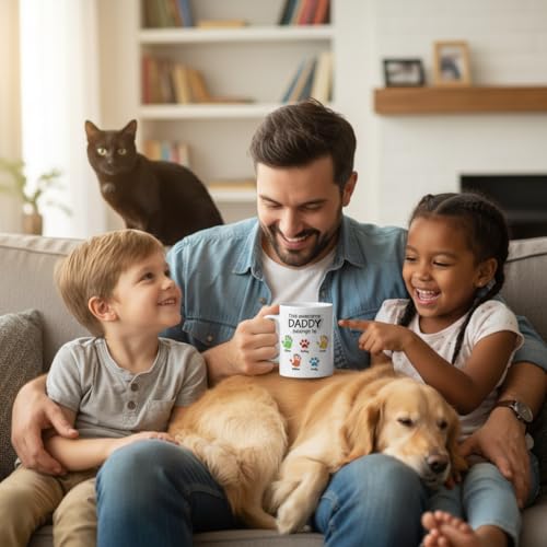 Taza personalizable de cerámica para papá y abuelo miniatura 2