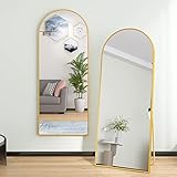 Beauty4U Arched Full Length Mirror Floor Mirror Hanging Standing or Leaning, Bedroom Mirror...