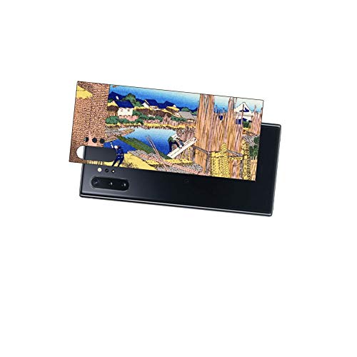 ClearView Galaxy Note10+対応 背面保護フィルム 浮世絵プリント (葛飾北斎 「富嶽三十六景 本所立川」)