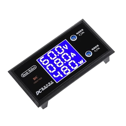 Ampèremètre wattmètre LCD DC 0-100V avec écran rétroéclairé haute visibilité