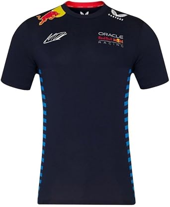 Oracle Red Bull Racing Mens Official Teamline Max Verstappen T-Shirt - Night Sky Oracle Red Bull Racing Mens Official Teamline Max Verstappen T-Shirt - Night Sky