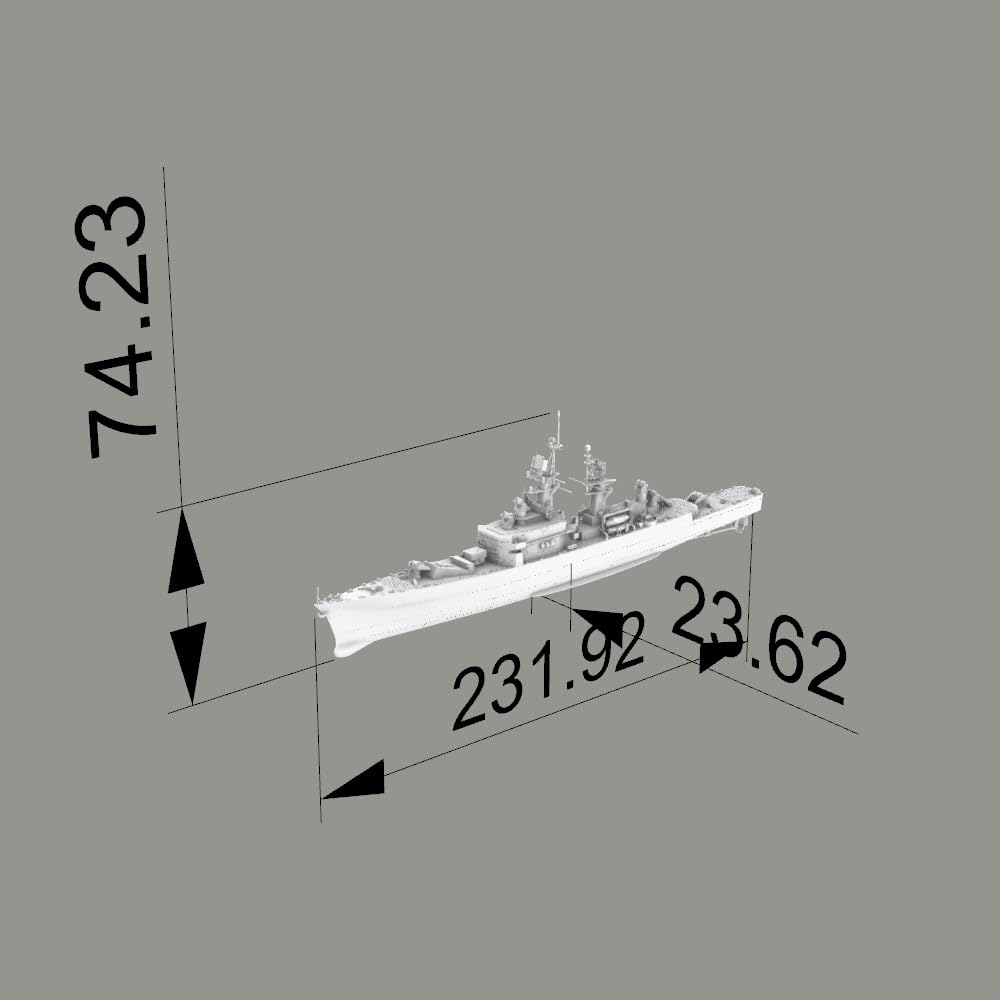 MRY-SFW SSC700164S 1/700 Incrociatore statunitense classe Leahy, 1968 Bond