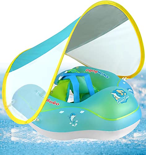 Flotador con Sombrilla para Piscina, para Bebe 3 a 12 Meses
