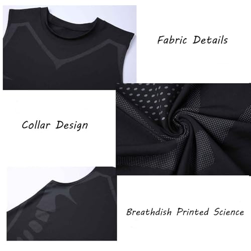 Zureto 2023 Nova versão Energxcell Ionic Shaping Vest, regata de compressão sem mangas masculina, ca