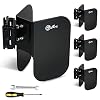 TOBUMO 4 Pack E-Track Wheel Chock for E-Track System |E Track Motorcycle Wheel chocks for Dirt Bikes|E-Track Accessories for Enclosed Trailer E-Track Wall Mount Motorcycle Tire for Garages Trailers