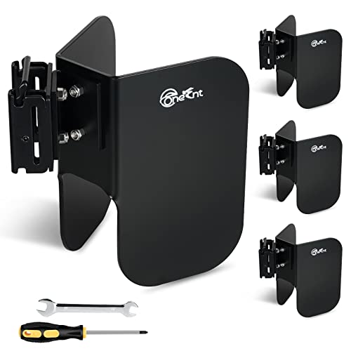 TOBUMO 4 Pack E-Track Wheel Chock for E-Track System |E Track Motorcycle Wheel chocks for Dirt Bikes|E-Track Accessories for Enclosed Trailer E-Track Wall Mount Motorcycle Tire for Garages Trailers