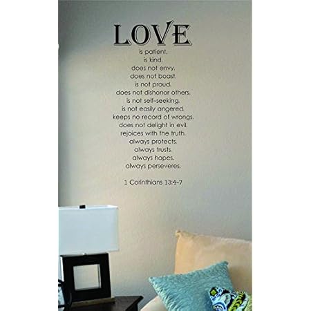 Autocollant Mural LOVE Patient Kind Forever - Décor Home Décol Oracal, USA, Décoration Murale