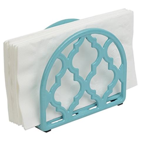Home Basics Lattice Collection - Servilletero de hierro fundido (turquesa) Cover