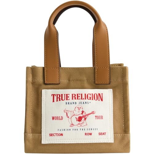 Image of True Religion Tote Bag, Women's Mini Travel Shoulder Bag with Adjustable Strap