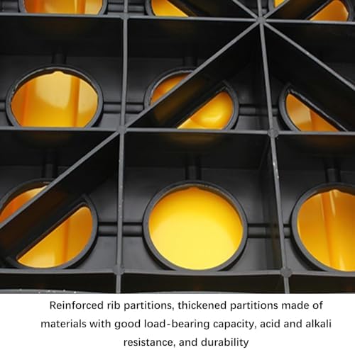 Stackable Spill Containment Pallet & Tray, Leakproof Flat Grate for Transfer Buckets, Heavy-Duty 176/2200 Lb Capacity, 66x36x12cm, Durable Spill Control Solution