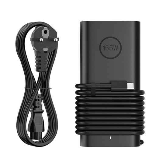 Chargeur USB C GaN 165W idéal en déplacement pour ordinateur portable Dell XPS