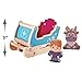 Just Play Disney Wooden Toys Frozen Sleigh, Figures and Playset, Includes 2 Wooden Block Figures and Sleigh, Kids Toys for Ages 2 Up, Amazon Exclusive