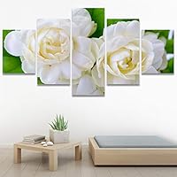SIGNWIN 5 Panel Canvas Wall Art Modern Art Decorative Elements Dramatic Floral Multicolor Photography Single for Home Decorations Ready to Hang - 12