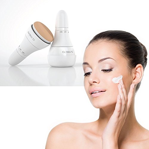 Clensure BP, Vibrating Facial Makeup Blender Puff System. Beauty Face Skin Care All Makeup Base Foundation Cream Bb Cream Powder Base. 200 Vibration Per Second.Ultra Thin Makeup. 3 Puffs Set