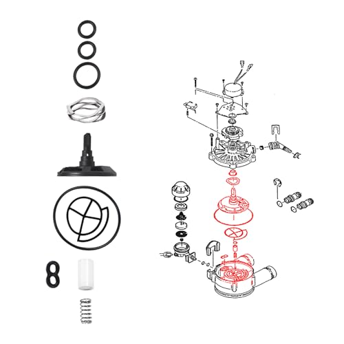 Kit de rotor y sellos estándar para ablandador de agua miniatura 3