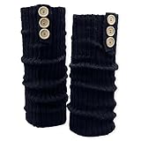 Soul-Cats Bein Stulpen mit Knöpfen: blau