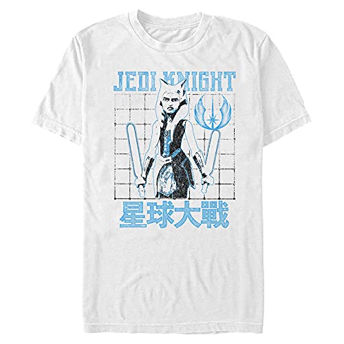 T-shirt Star Wars imprimé graphique Clone Wars Tano taille 4XL blanc