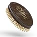 Military Palm and Ultimate Beard Brush - Soft Bristle, Premium Boar Bristles, Solid Maple, High Gloss Rosewood Finish, for Head and Beard by Crown Quality Products