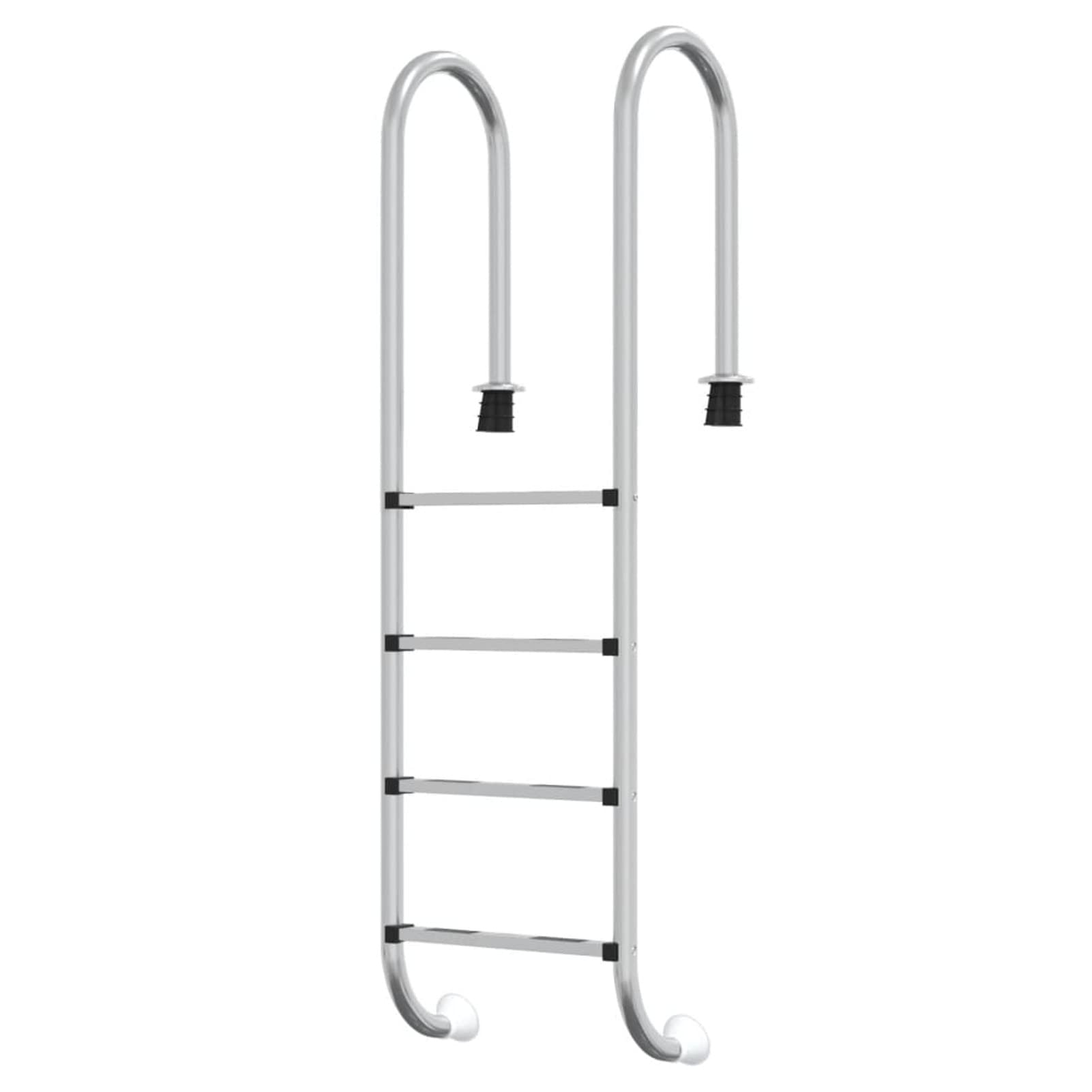 Scala per Piscina 54x38x184,5 cm Acciaio Inox 304,Scaletta per Piscina Barche Gradini da Bagno per Piscina/Ponte/Barca, per Yacht con gradini Antiscivolo con corrimano