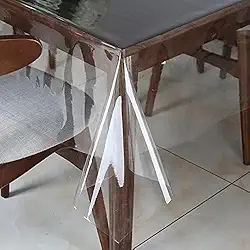 Protetor Toalha De Mesa Plástico Transparente 200 x 140 cm