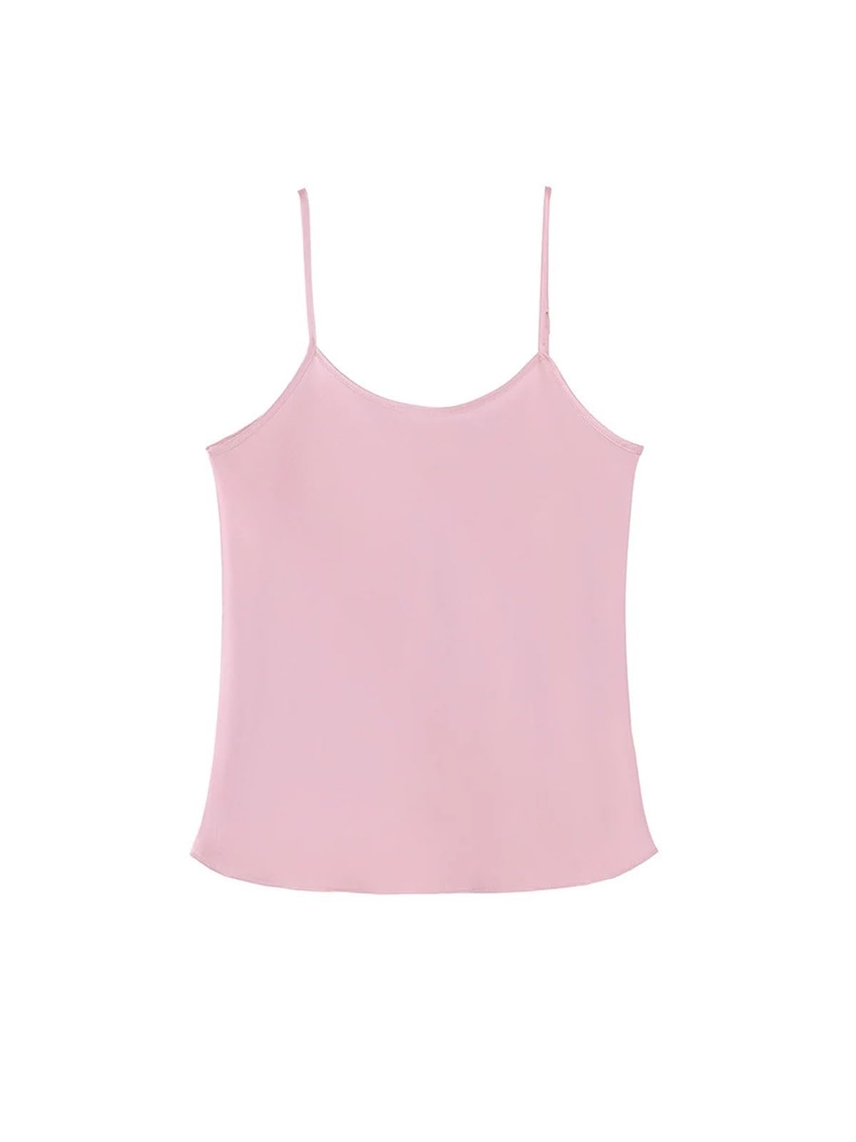 Camisolas Mujer Camisolas de Seda auténtica for Mujer, Camisetas Lisas y cómodas, Camisetas básicas de Primavera y Verano.