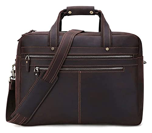 DHAEY Briefcases Vintage Messenger Handbag, Vintage Leather Briefcase 17