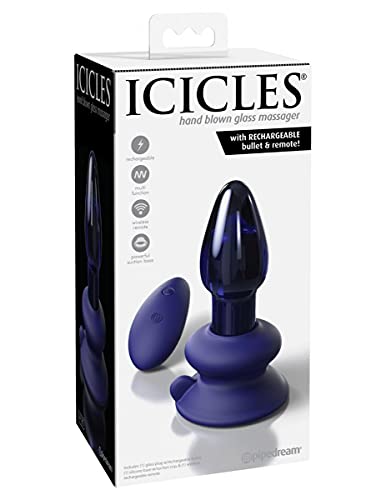 Vibromasseur anal Icicles USB N°85 en verre borosilicate luxueux - 5
