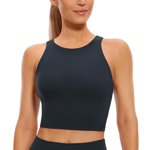 Image of CRZ YOGA Womens U Back Sports Bras | Light Support, Removable Pads, Yoga, Extremely Soft, U Back, Wide Straps, for Women