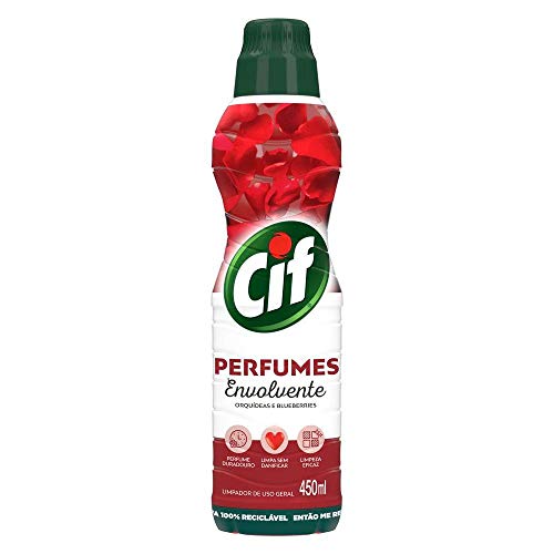 Limpador de Uso Geral Perfumado Envolvente Orquídeas e Blueberries Cif Perfumes Frasco 450 ml, Cif