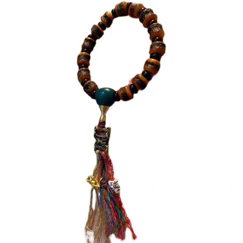 Las pulseras de perlas, Rosario budista, cuentas de rosario, oración de mala tibetana Buda feng Shui Amuleto de meditación budista Cuentas de Buda Cadena de mano Pulsera de estilo étnico tibetano for