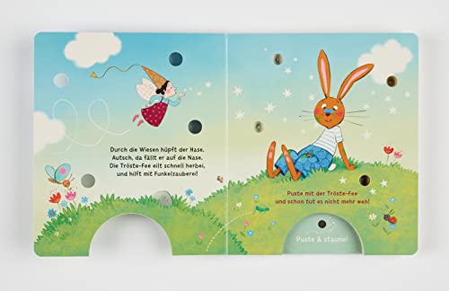 Mein Puste-Licht-Buch: Die kleine Tröste-Fee: Tröste alle Tiere, Mitmachbuch mit Puste-Licht und LED-Lämpchen