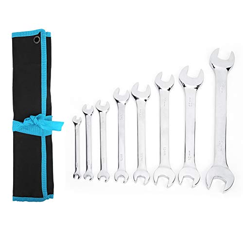 Youthink 9Pcs Double Open End 9Pcs Double Open End Wrench Kit Spanner Set Home Diy Use Hardware Accessory 45 Steel #TOP30