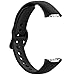Lijinlan Bands for Samsung Galaxy Fit, Soft Silicone Sport Fitness Strap for Galaxy Fit SM-R370 Smartwatch, Replacement Wristband Accessories for Men Women (1P-Black)