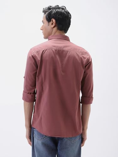 Image of Urbano Fashion Men's Cotton Full Sleeve Regular Fit Casual Solid Shirt