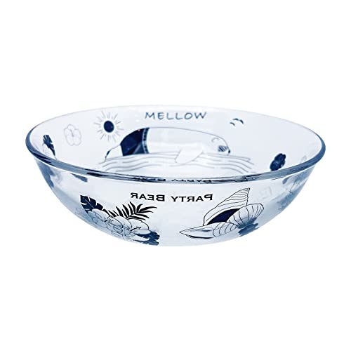 ????? Sunart SAN4300 Cute Tableware, PARTY BEAR Bear's Grasan, Glass, Somen Pot, Merrow Bear, Miscellaneous Goods, Bear, Goods, Summer, Tableware, Made in Japan