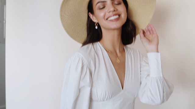 Pineapple&Star Jeune Wide Brim Sun Straw Beach Hat Fine  display picture 3