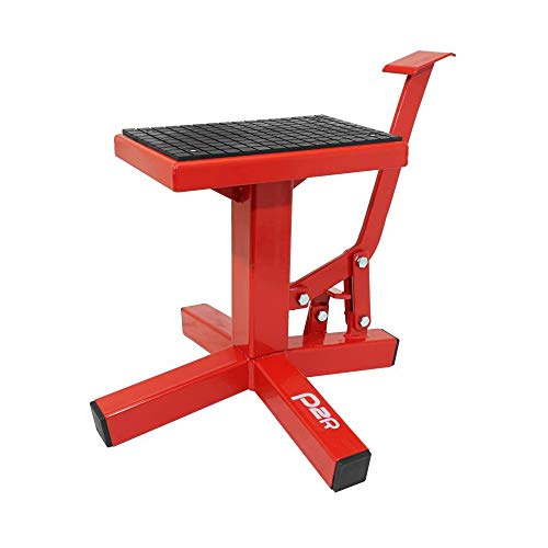 Elevador de puente para moto cross p2r: pedal de acero y altura regulable hasta 400 mm