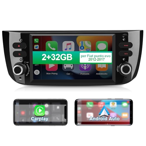 AWESAFE Android 13 Autoradio per Fiat Punto Evo (2012-2017) CarPlay