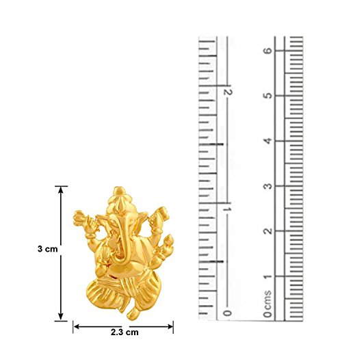 Plated Vighna Ganesh ji Pendant with CZ