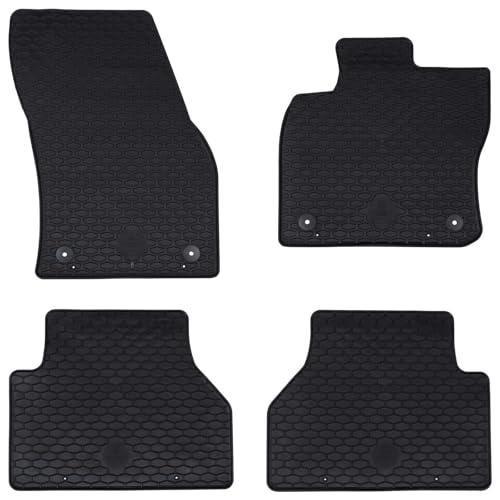 Tapis de sol caoutchouc antidérapant et inodore pour protection de voiture VW