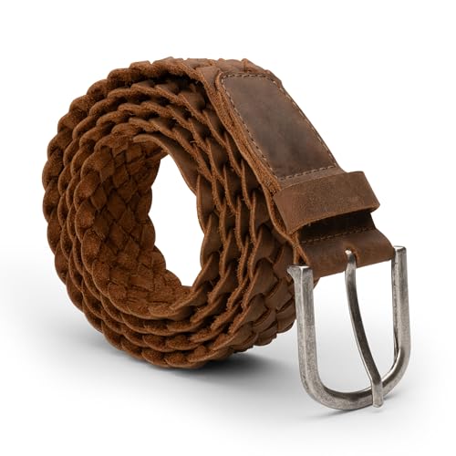 Hide & Drink, Braided Men's Belt, Casual Accessory, Full Grain Leather, Handmade